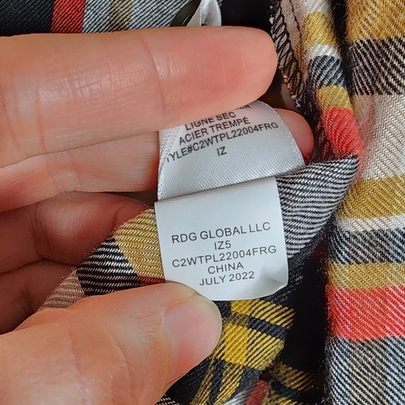 Casa Cabana Plaid Wendy Button Down Blouse S - Picture 4 of 7